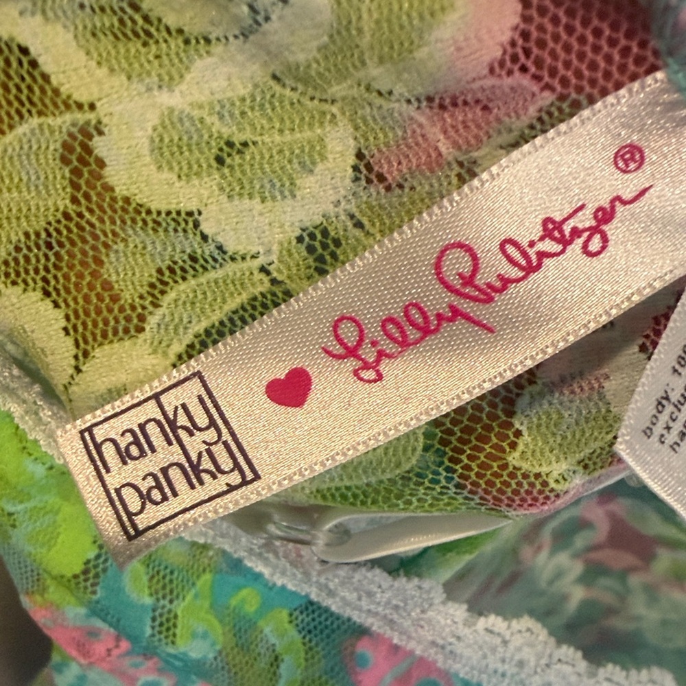 Lilly Pulitzer floral Lace Trim Nighty - Picture 2 of 10